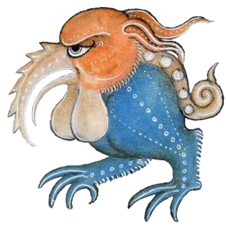 😾 5f664542 怪物, 生物, 艺术, 插画, 幻想 telegram sticker