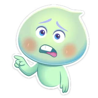 😧 8ab5cd29 Kartun, Karakter, Jiwa, Menunjuk, Animasi telegram sticker