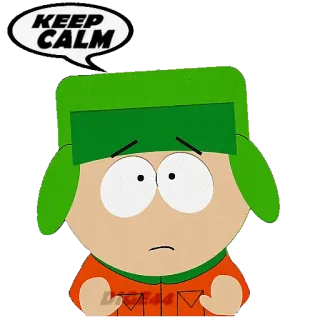 🙌 2a98fa58 Kyle Broflovski South Park KEEP CALM Cartone animato, Keep Calm, Kyle, South Park telegram sticker