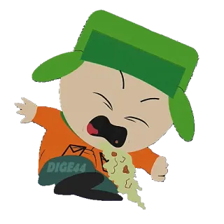 🤮 9803c2c2 DIGE44 cartone animato, vomito, malato, personaggio, dige44 telegram sticker