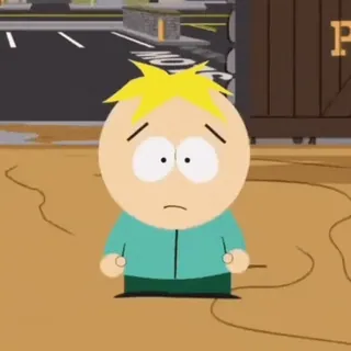 😉 51101a4e Butters Stotch South Park 巴特斯, 南方公园, 卡通, 动画 telegram sticker