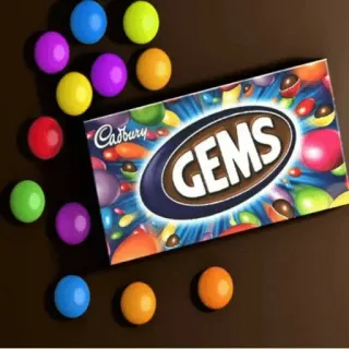 🍫 22a69597 GEMS конфеты, шоколад, сладости, драгоценности, Cadbury telegram sticker
