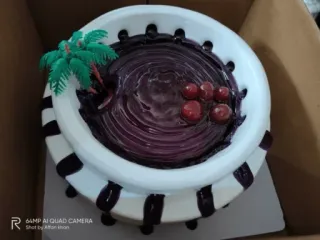 😍 376c5cdf торт, десерт, тропический, бассейн, пальма telegram sticker