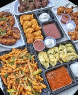 🍱 55e3f579 Еда, Кухня, Закуски, Блюда, Картофель фри, Момо telegram sticker