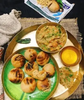 🍛 5e471edb еда, индийская кухня, традиционная еда, баати, кухня telegram sticker