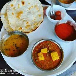 😍 6011013f Индийская кухня, Вегетарианское, Панир, Тхали, Еда telegram sticker