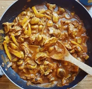 🍛 62e3b279 грибы, еда, соус, готовка, блюдо telegram sticker