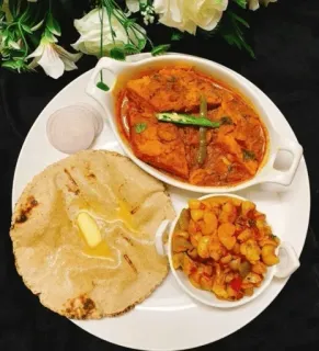 🍱 81da2e15 еда, индийский, кухня, роти, карри telegram sticker