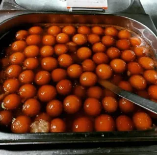 🧆 b464356f Гулаб Джамун, Индийский десерт, Сладкое, Еда, Сироп telegram sticker