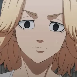 🌟 45bbd521 Mikey Anime, Manga, Personaggio, Ritratto, Capelli Biondi telegram sticker