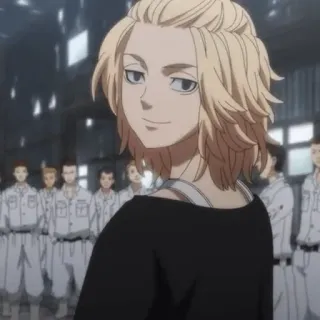 🌟 72026662 Manjiro Sano Tokyo Revengers Anime, Personaggio, Manjiro Sano, Tokyo Revengers, Mikey, Capelli Biondi, Gang telegram sticker