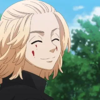 🙂 9d124bc3 Anime, Manga, Personaggio, Sorriso, Sangue, Scena, Personaggio anime telegram sticker