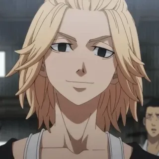 🌟 bb2366db Manjiro Sano Tokyo Revengers anime, manga, capelli biondi, sorridente, Tokyo Revengers, Manjiro Sano, Mikey, personaggio telegram sticker