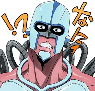 😵 9e9041c0 Crazy Diamond JoJo's Bizarre Adventure なんだ！? jojo, bizzarro, diamante, pazzo, anime, manga whatsapp sticker