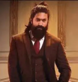 😎 54e2b3c6 Yash K.G.F Yash, K.G.F, Cinema Indiano, Ator, Elegante, Barba, Terno telegram sticker