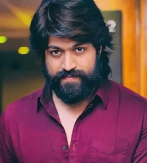 😎 5d433574 Yash ator, indiano, barba, retrato, homem, celebridade telegram sticker