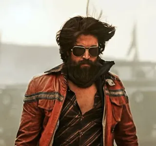 😎 95625dcf homem, óculos de sol, barba, jaqueta, estilo, cinema indiano telegram sticker