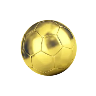 🥇 bfa4c4dd futebol, bola, dourado, brilhante telegram sticker