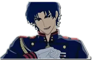 😈 20116e3b Anime, Uniforme militare, arrogante, personaggio, soldato whatsapp sticker