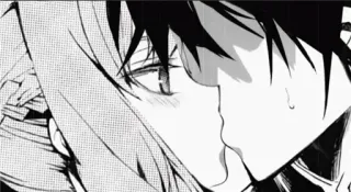 💋 4a8b5e29 baciare, romantico, amore, lgbt, anime, manga whatsapp sticker