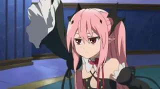 🙁 5a006b00 Anime, Manga, Carino, Vampiro, Capelli rosa whatsapp sticker