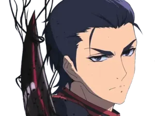 😠 909984de Anime, Spada, Serio, Arma, Combattimento whatsapp sticker