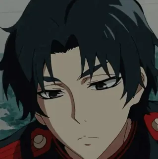 🗞 91ae0442 Anime, Manga, Capelli neri, Serio, Uniforme whatsapp sticker