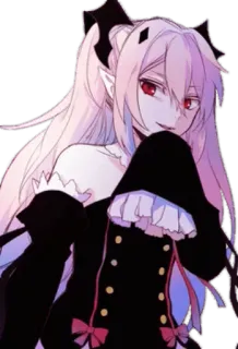 😈 b105851d Kuro Yūichirō Owari no Seraph Anime, Vampiro, Manga, Fantasy, Kuro Yūichirō whatsapp sticker