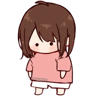 💞 8f608957 @HAWKS chibi, anime, kawaii, cute, cartoon telegram sticker