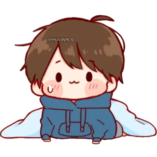 💞 a24d633e @HAWKS anime, cartoon, cute, character, kawaii telegram sticker