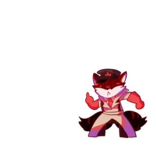 🤬 33ba63b4 zorro, dibujos animados, gesto ofensivo telegram sticker