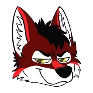 😏 ae5419aa Furry, Antropomórfico, Zorro, Animal, Dibujos animados telegram sticker