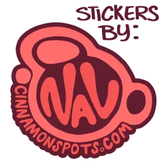 ℹ️ c98c96ca Nav STICKERS BY NAV CINNAMONSPOTS.COM Adhesivo, cinnamonspots.com, NAV telegram sticker