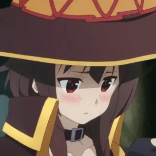🍓 1a927e3b Megumin Konosuba 애니메이션, 메구밍, 코노스바, 카와이, 귀여운, 와이푸, 만화 telegram sticker
