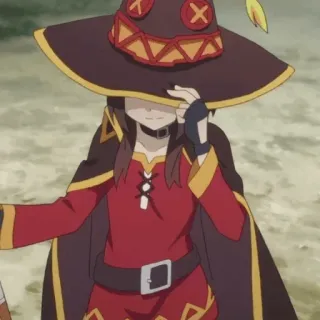 🍓 37dcaa46 Megumin Konosuba 애니메이션, 마녀, 마법사, 마법, 코노스바, 메구밍 telegram sticker