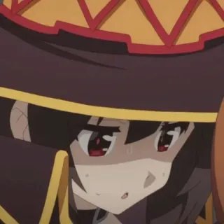 🎡 d4e52e5b Megumin KonoSuba 애니메이션, 메구밍, 코노스바, 마법사, 마법, 귀여운 telegram sticker