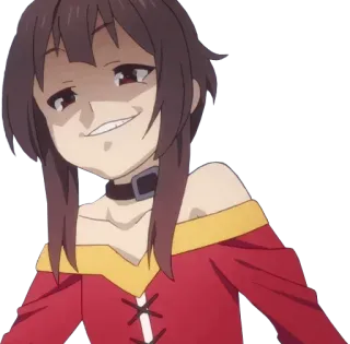 😁 d948a97f Megumin Konosuba 애니메이션, 메구밍, 코노스바, 얄미움, 캐릭터 telegram sticker