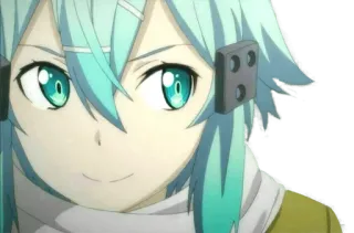 👀 38ec85dc Sinon Sword Art Online Anime, Garota, Sinon, Sword Art Online, Cabelo verde, Video game, Mangá telegram sticker