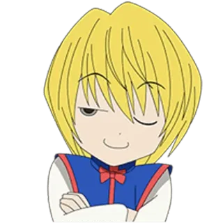 😏 d1ef76e2 Kurapika Hunter x Hunter Anime, Mangá, Hunter x Hunter, Kurapika, Desenho animado, Sticker, Personagem telegram sticker
