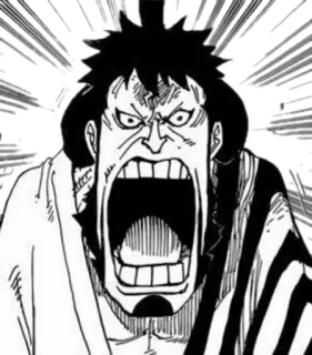 😦 d674e6fc Anime, Mangá, Raiva, Expressão, Gritando telegram sticker