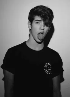 😜 9cbfe4dc BAD KIDS teen, boy, black and white, youth, man telegram sticker