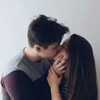 💞 9d968616 kiss, couple, romance, love, affection, kissing, relationship telegram sticker