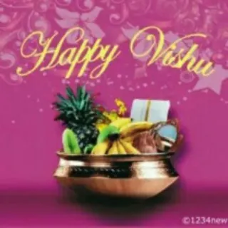🙏 56161f16 Happy Vishu Vishnu, Hindu, Lễ hội, Hạnh phúc, Ấn Độ telegram sticker