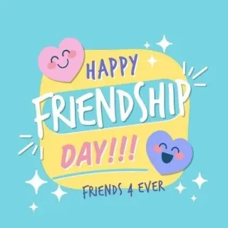 👬 590e61f7 HAPPY FRIENDSHIP DAY!!!
FRIENDS 4 EVER tình bạn, trái tim, bạn, lễ kỷ niệm, hạnh phúc telegram sticker