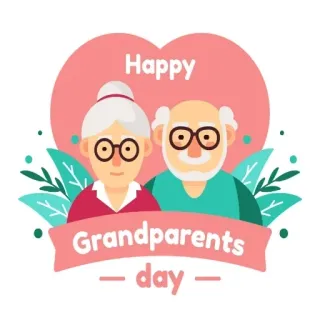 🧑‍🦳 5c530815 Happy Grandparents Day ông bà, gia đình, tình yêu, người lớn tuổi, ngày lễ telegram sticker
