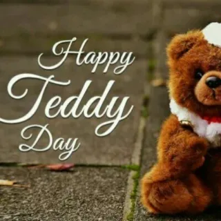 🐻 a65c6a26 Happy Teddy Day gấu bông, vui vẻ, ngày lễ, lễ kỷ niệm, dễ thương telegram sticker