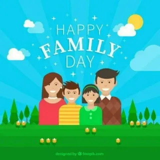 👨‍👩‍👧‍👦 f685c6d4 HAPPY FAMILY DAY gia đình, hạnh phúc, lễ kỷ niệm, ngày, tình yêu, cùng nhau telegram sticker