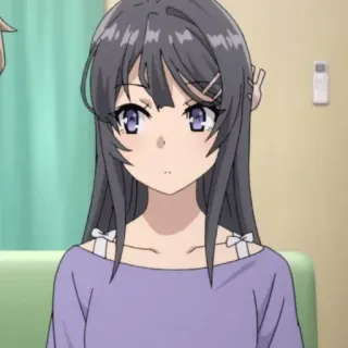 🪁 37997033 Mai Sakurajima Rascal Does Not Dream of Bunny Girl Senpai Anime, Garota, Sakurajima, Mai telegram sticker