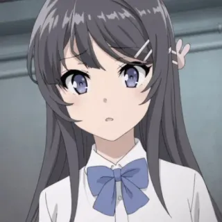 🐇 6d69e973 Mai Sakurajima Rascal Does Not Dream of Bunny Girl Senpai Anime, Garota, Fofa, Bunny girl, Sakurajima telegram sticker