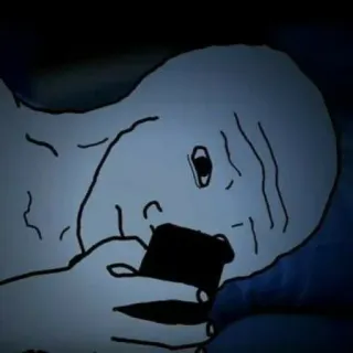 😕 8287c490 Wojak Meme, Wojak, Verdrietig, Internet, Typen telegram sticker